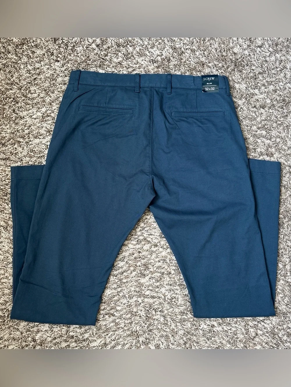 J. Crew Flex Men's Slim Fit Chino Pants, Blue 32x32, NWT